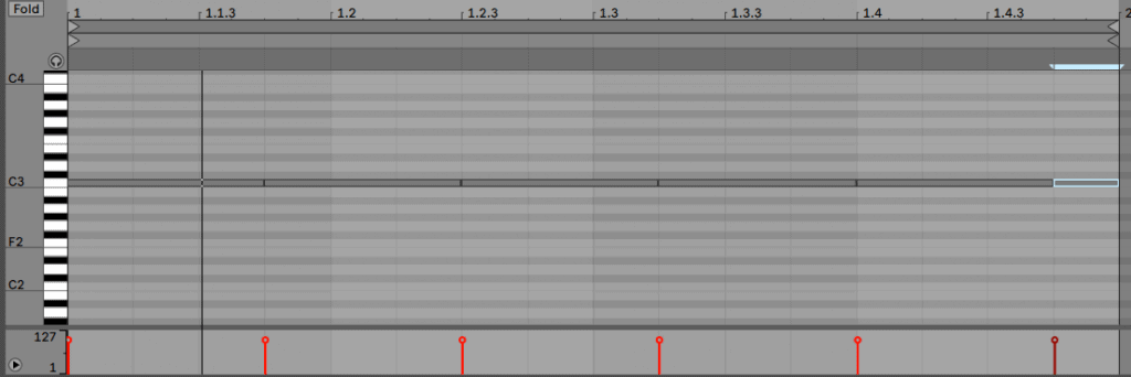 midi for a 3 note sequence