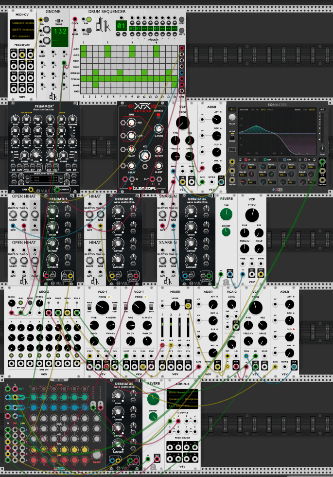 detuned techno in vcv rack