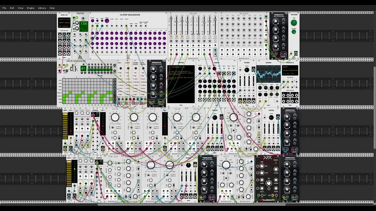 VCV Rack Patch – FM Techno Sequence And Tone