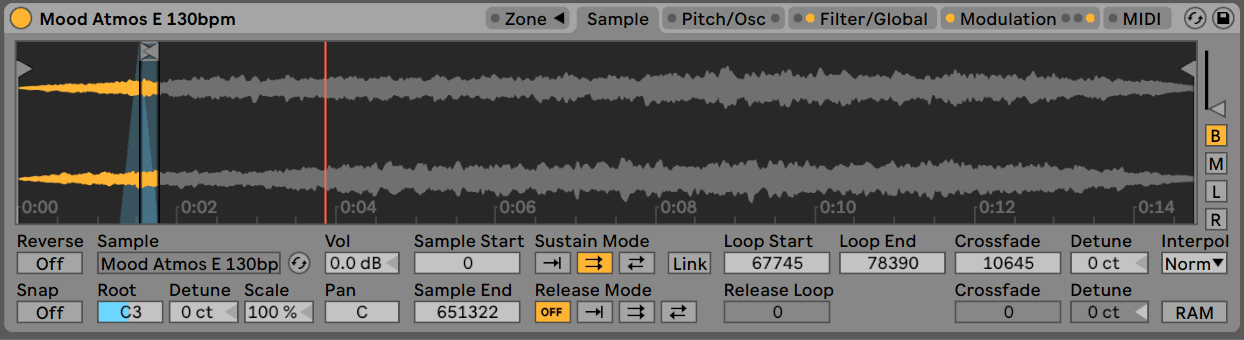 Ableton Sampler - Studio Brootle