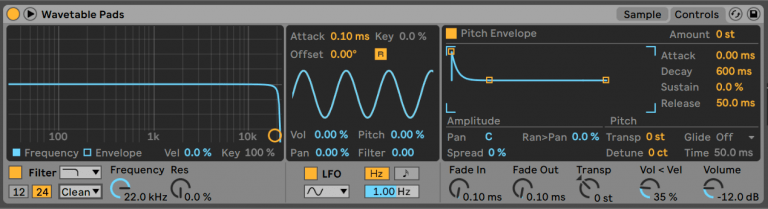 use simple delay to modulate pitch ableton