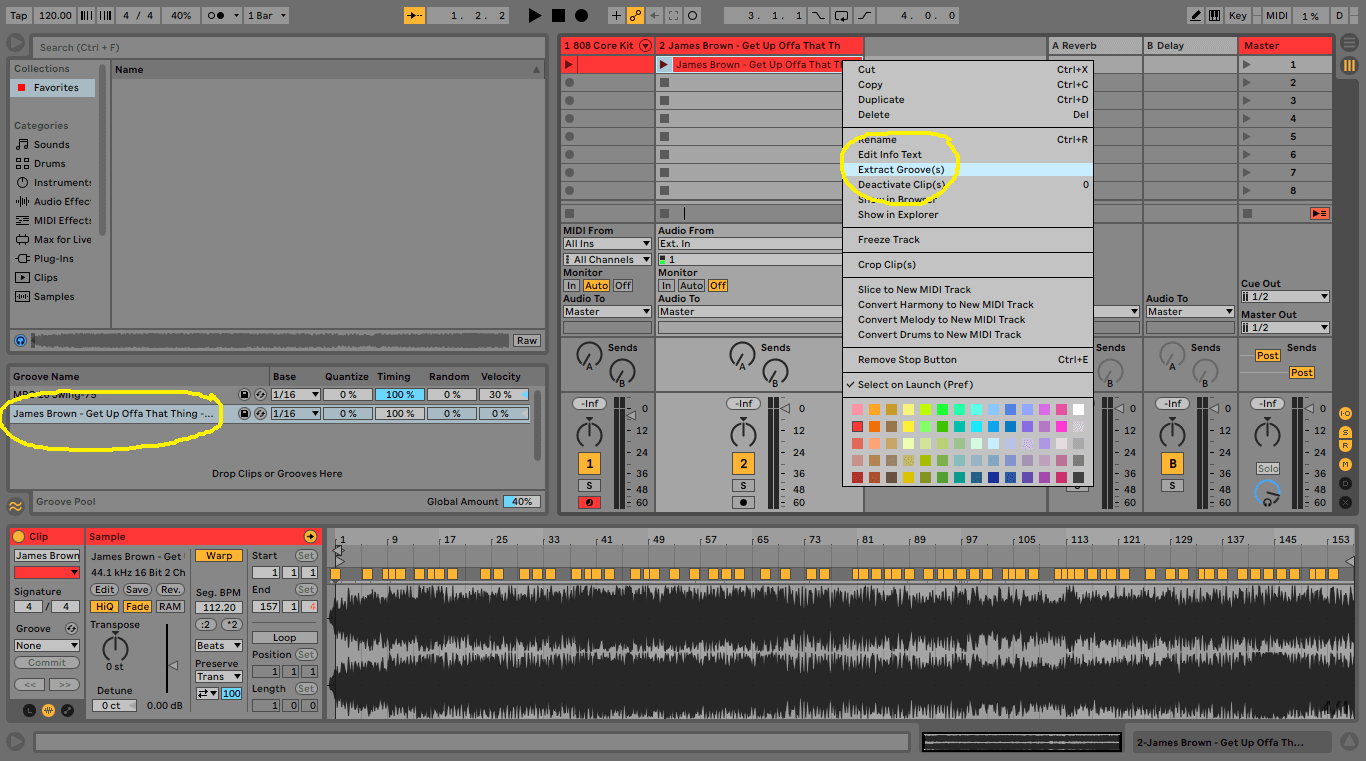 Extract Groove Ableton - Studio Brootle
