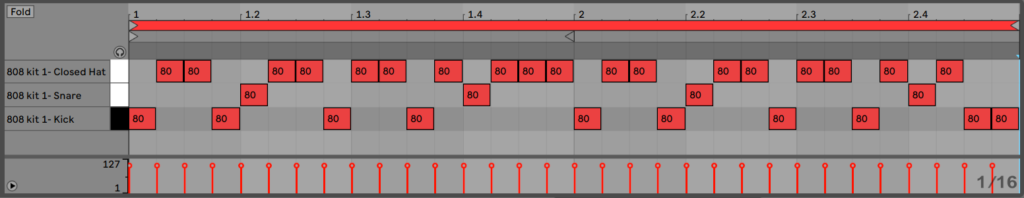 Hip Hop Drum Pattern 6 - Filling In Space With Hats