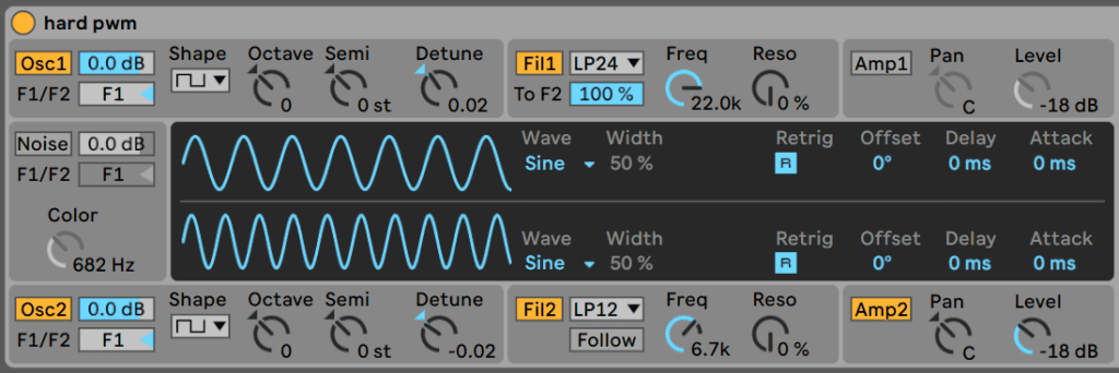 Ableton Analog Presets - Techno and Dark PWM