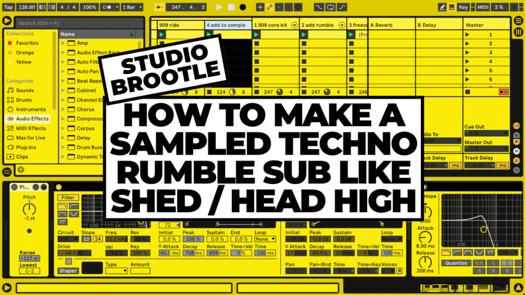 How To Make A Sampled Techno Rumble Sub Like Shed Head High