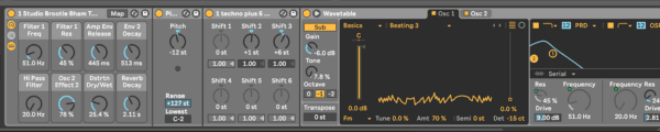 Ableton Wavetable Techno Stab - screenshot