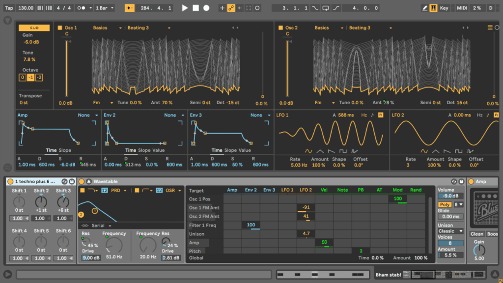 Birmingham techno in Ableton - screenshot