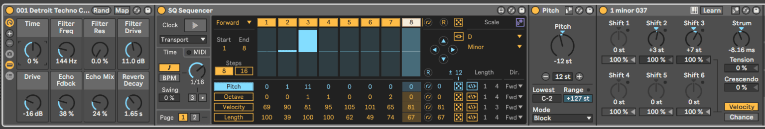 Detroit Techno Chord Sequences In Ableton - Studio Brootle