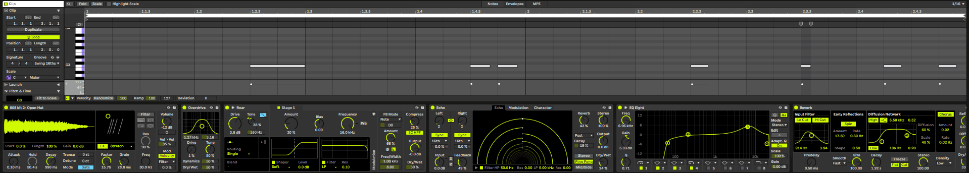 808 open hats screenshot