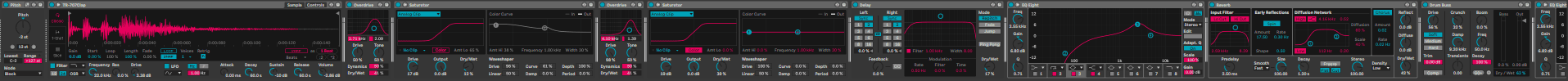 Screenshot of the calp and distortion