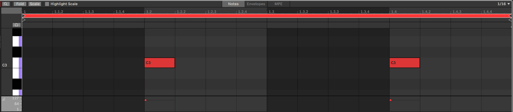 Distorted clap midi
