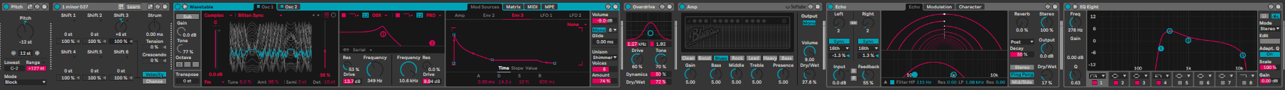 Drone in Wavetable and processing