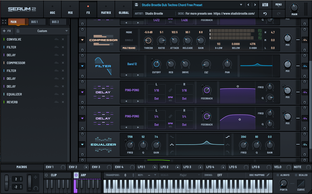 Dub Techno Effects In Serum 2 Screenshot